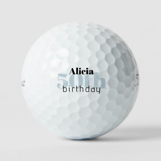 Balles De Golf Mint 50e anniversaire Titleist personnalisé Pro V1 (Recto)