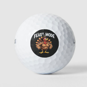Balles De Golf Mode fête Drôle Thanksgiving Turquie Fitness Repas