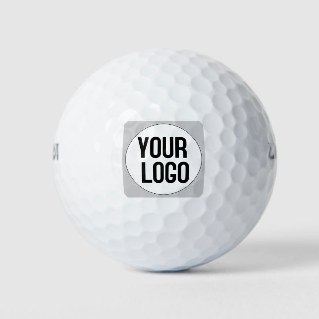 Balles De Golf Modèle de conception de logo personnalisé sur (Devant)