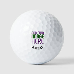 BALLES DE GOLF MODÈLE DE TEXTE D'IMAGE BLANCHE SIMPLE MODERNE