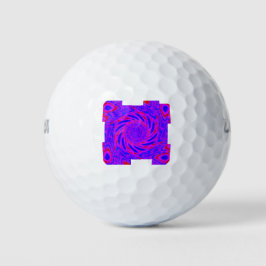 BALLES DE GOLF MODERNE MANDALA COULEUR ROSE