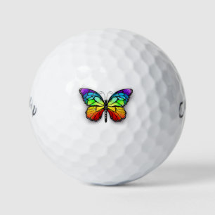 Balles De Golf Monarque papillon arc-en-ciel