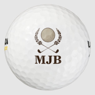 Balles De Golf Monogramme Crest