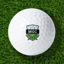 Monogramme de crête du club de golf personnalisé