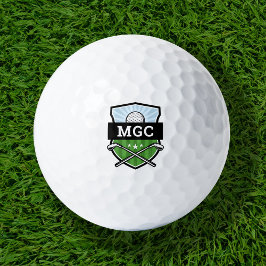 Balles De Golf Monogramme de crête du club de golf personnalisé