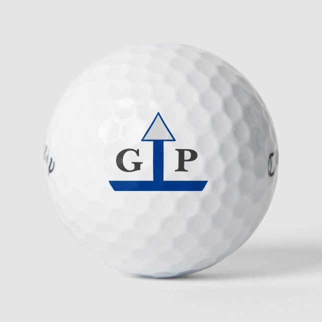BALLES DE GOLF MONOGRAMME DU GUIDE D'OBJECTIF GRAND HITTER (Devant)