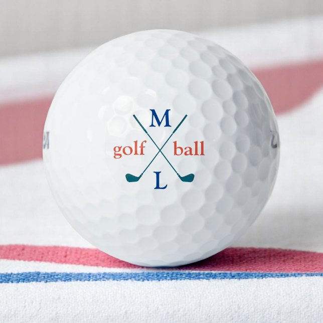 Balles De Golf Monogramme . logo personnalisé (Créateur téléchargé)
