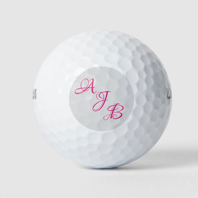 Balles De Golf Monogramme personnalisé (Devant)