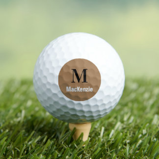 Balles De Golf Monogramme personnalisé + Boule de golf Nom