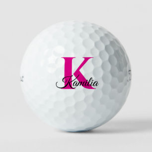 Balles De Golf Monogramme personnalisé initial personnalisé