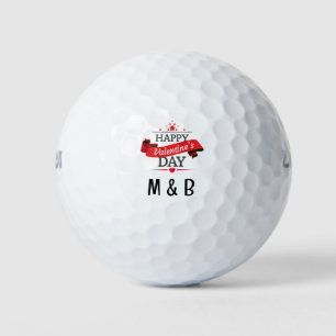 Balles De Golf Monogramme pour la Saint-Valentin
