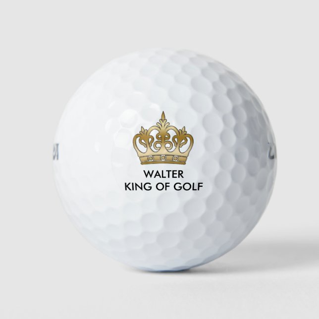 Balles De Golf Monogramme Roi De Golf (Devant)