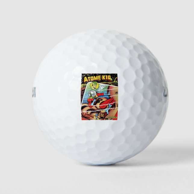 Balles De Golf Monster - Scifi - Astronaut - Retro France Couvert (Devant)