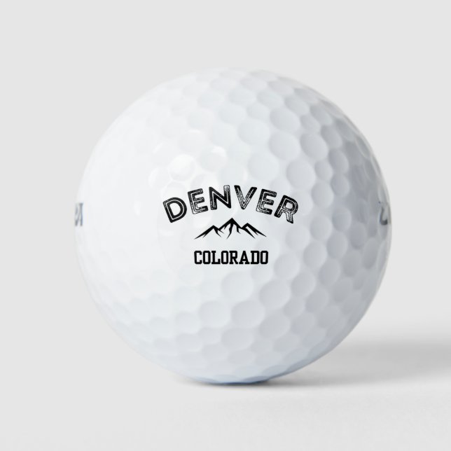Balles De Golf Monts Denver Colorado (Devant)