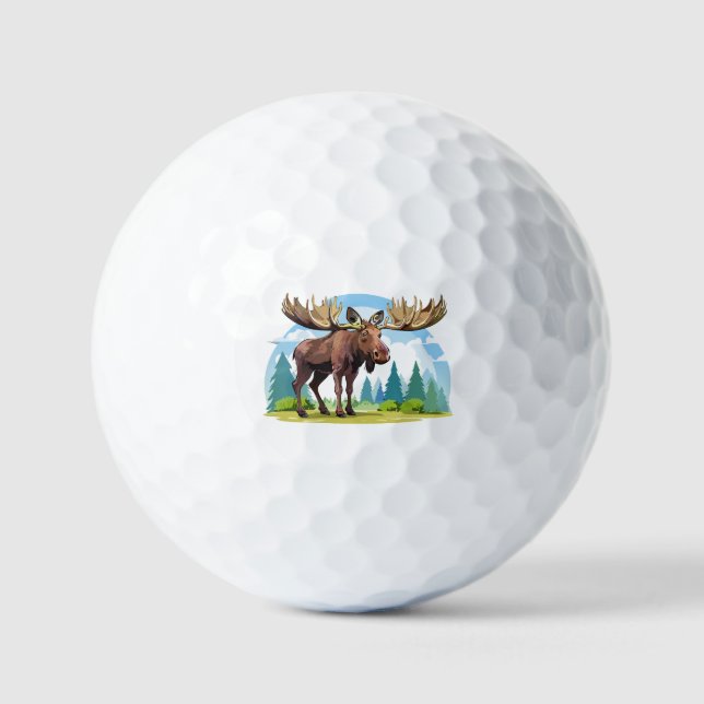 Balles De Golf Moose buck (Recto)