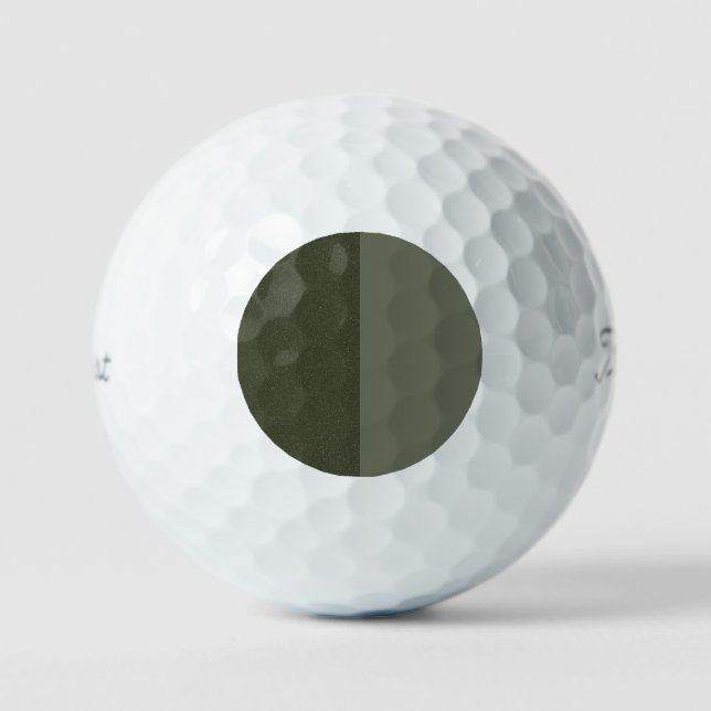 Balles De Golf Moss Green Duo Design Golf Ball - Personnalisable (Recto)
