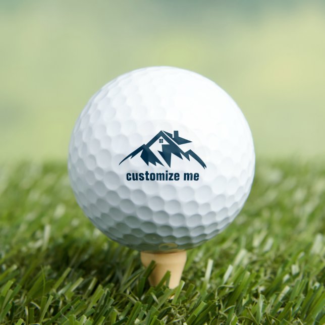 Balles De Golf Mountain Real Estate Company Custom Realtor (T-shirt Insitu)