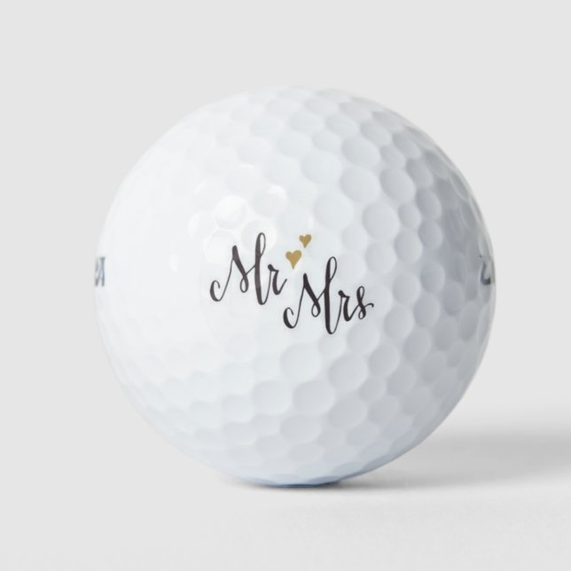 BALLES DE GOLF **MR. ET MME** GOLF BALL (Devant)
