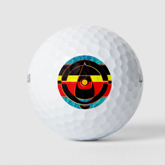 BALLES DE GOLF MYSTICAL REFLECTION  THE AUSTRALIAN ABORIGINAL ART (Devant)