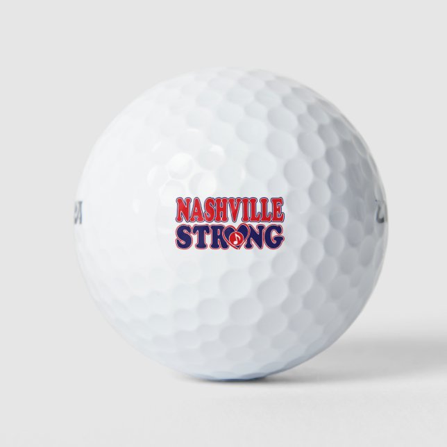 Balles De Golf Nashville-Strong-Music-Note (Devant)