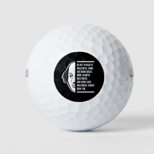 Balles De Golf Ne Craignez Pas La Grandeur Citation De Shakespear