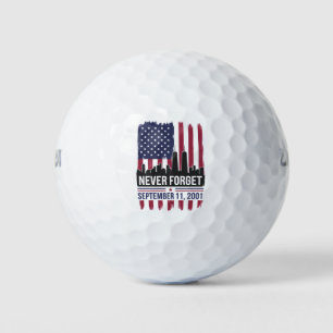 Balles De Golf Ne Jamais Oublier Le 11 Septembre 2001 Journee Du