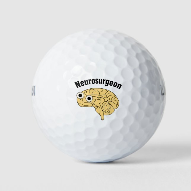 Balles De Golf Neurochirurgien Cerveau (Devant)