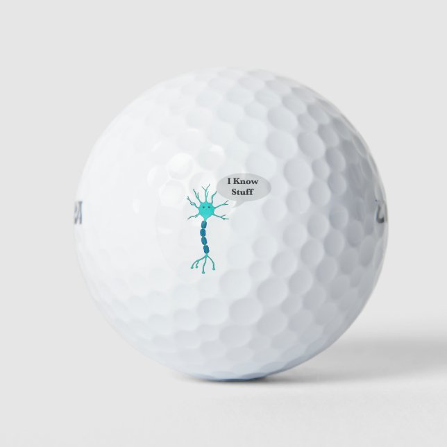 Balles De Golf Neuron Je Connais Des Choses (Devant)