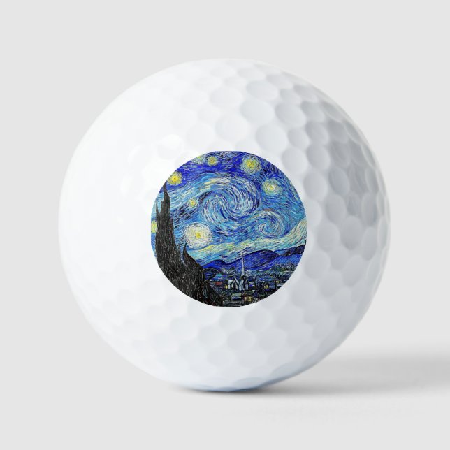 Balles De Golf Night Starry Night (Recto)