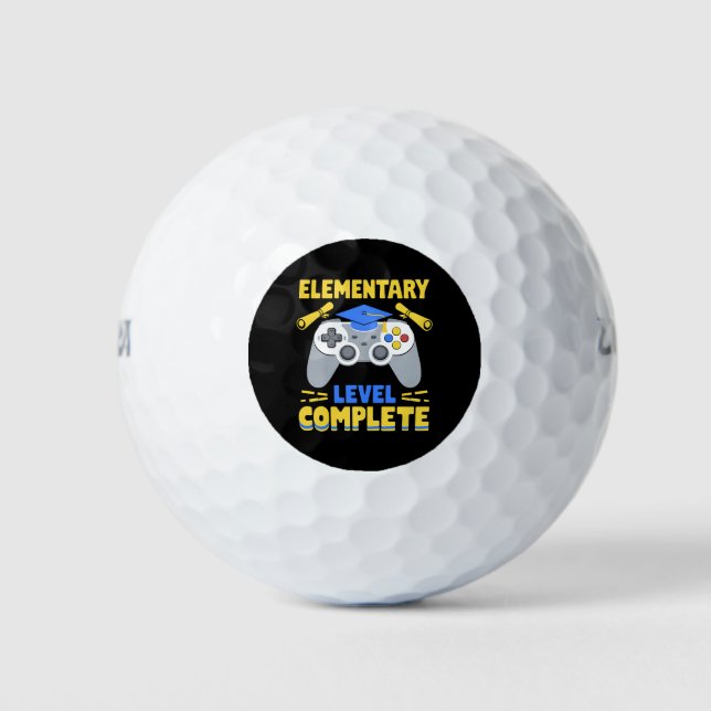 Balles De Golf Niveau élémentaire Complet Jeu Gamer Graduation (Devant)