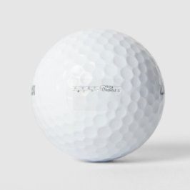 Balles De Golf Noël - Carte de Noël