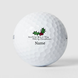 Balles De Golf Noël personnalisé Joyeux Fêtes