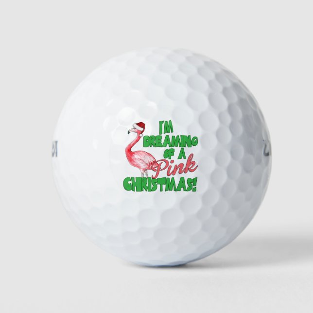 Balles De Golf Noël rose (Devant)