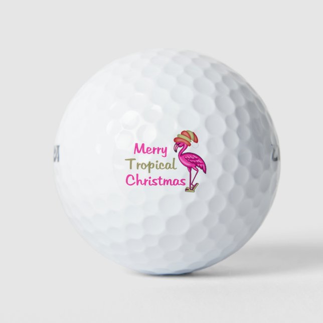 Balles De Golf Noël tropical (Devant)