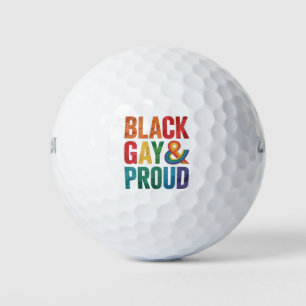 Balles De Golf Noirs gays et fiers LGBTQ Noirs queer