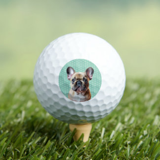 Balles De Golf Nom de chiot Bouledogue Français mignon personnali