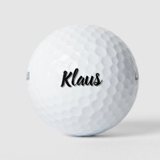 Balles De Golf Nom de Klaus Mens,