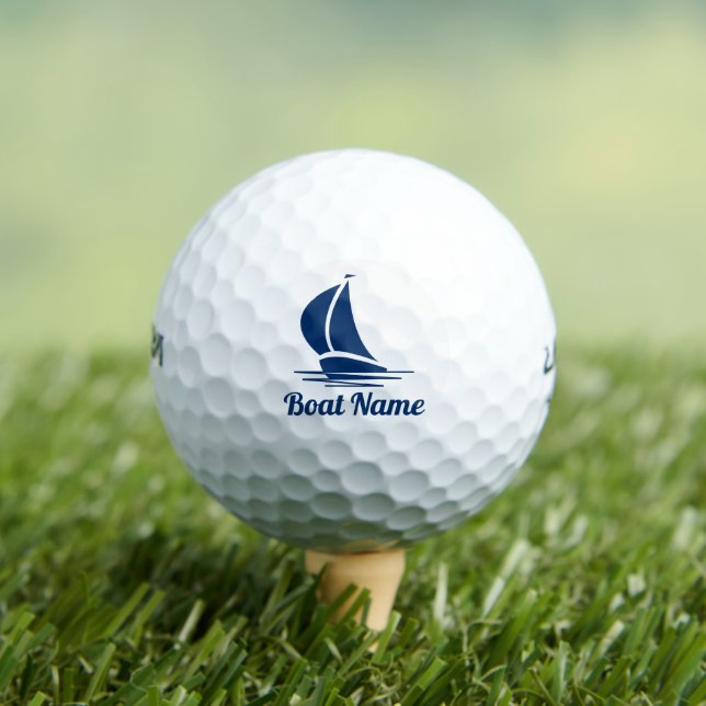 Balles De Golf Nom du bateau personnalisé logo nautique (T-shirt Insitu)