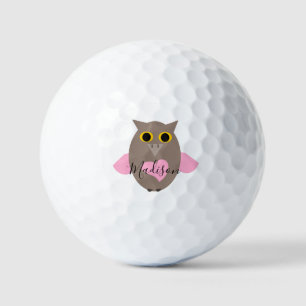 Balles De Golf Nom du hibou rose mou