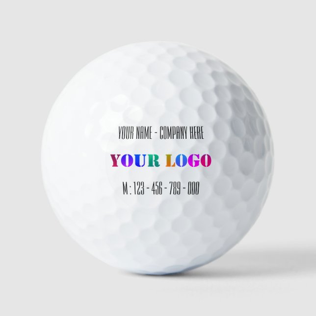 Balles De Golf Nom du logo personnalisé Téléphone Promotionnel Pe (Recto)