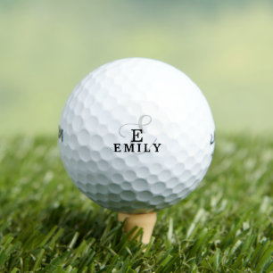 Balles De Golf Nom élégant unique et typographie de monogramme No