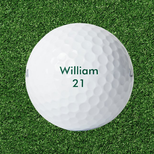 Balles De Golf Nom et âge personnalisés Anniversaire (Créateur téléchargé)
