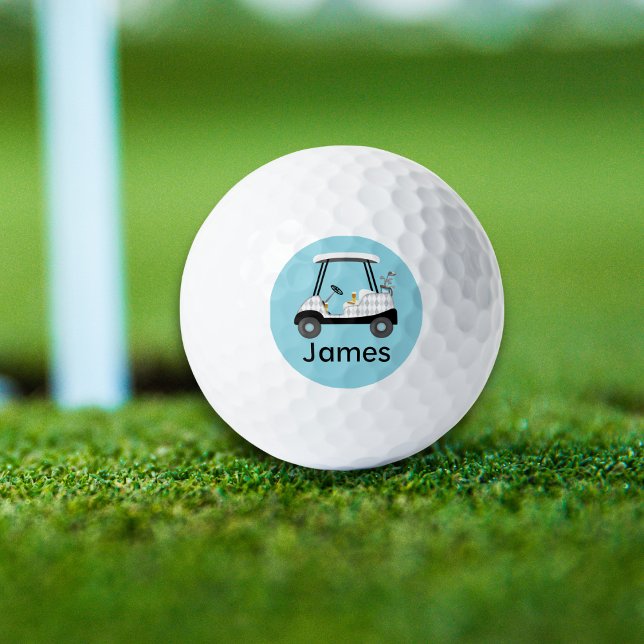 Balles De Golf Nom Golf Panier Avec Bière, Chien Chaud (Créateur téléchargé)