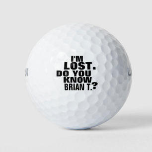 Balles De Golf Nom Golfeur personnalisé Funny perdu