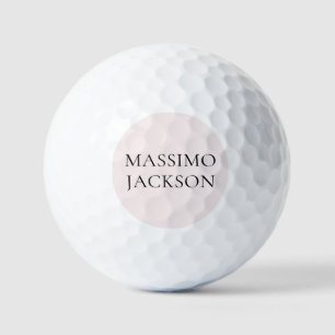 Balles De Golf Nom Minimaliste Moderne Simple Couleur Pastel