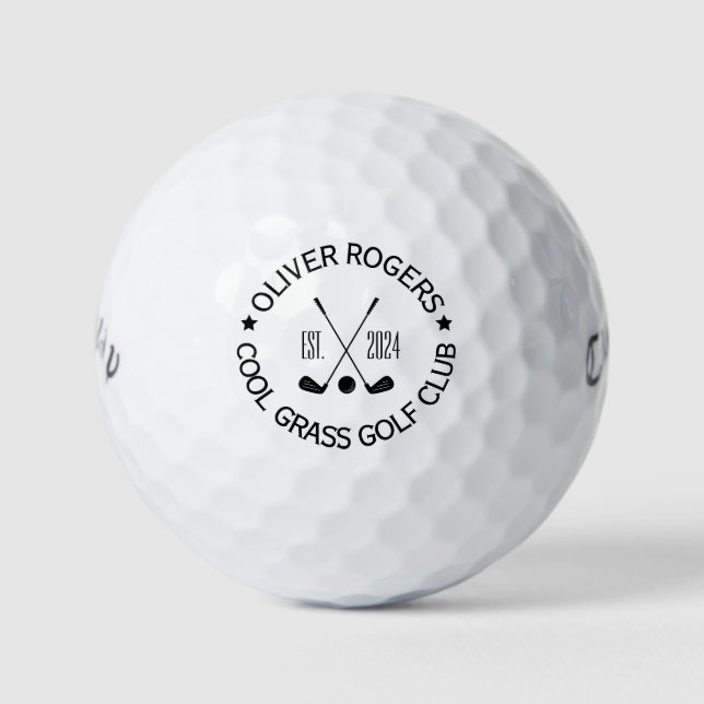 Balles De Golf Nom personnalisable Golf Club Ball (Devant)