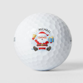 Balles De Golf Nom personnalisé de Noël de Père Noël festin migno