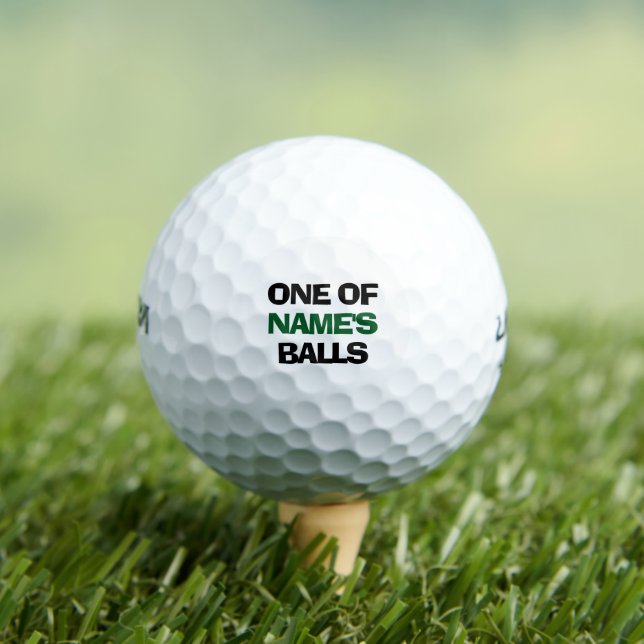 Balles De Golf Nom personnalisé drôle (T-shirt Insitu)