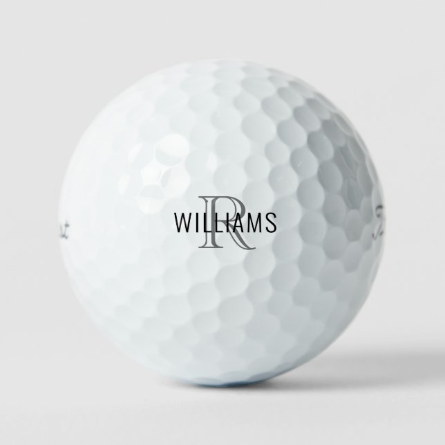 Balles De Golf Nom personnalisé et titre initial Pro VI (Recto)