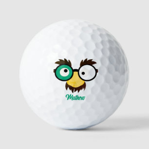 Balles De Golf Nom personnalisé moderne Funny Visage Irlandais Dr